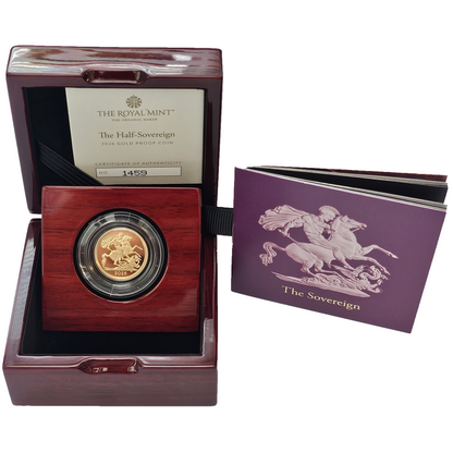 2026 King Charles III First Year of the 'Yellow Gold' Proof Half Sovereign