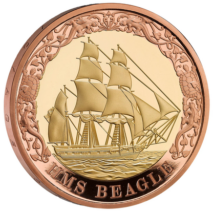 2026 King Charles III 'HMS Beagle' £2 Gold Proof Coin