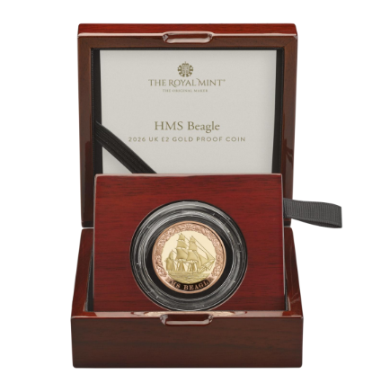 2026 King Charles III 'HMS Beagle' £2 Gold Proof Coin