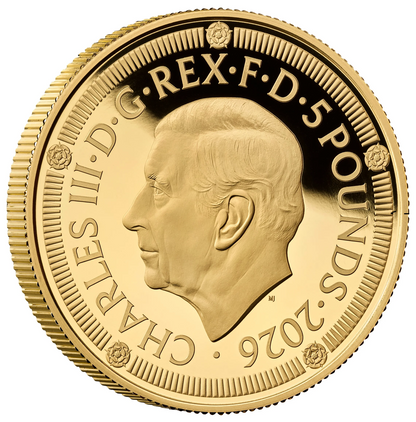 2026 500 Years of the Crown £5 Gold Proof Coin