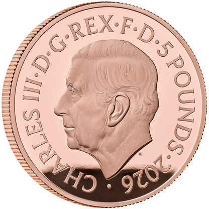 2026 Portraits of a Queen - Elizabeth II The Fourth Effigy £5 Crown Gold Proof