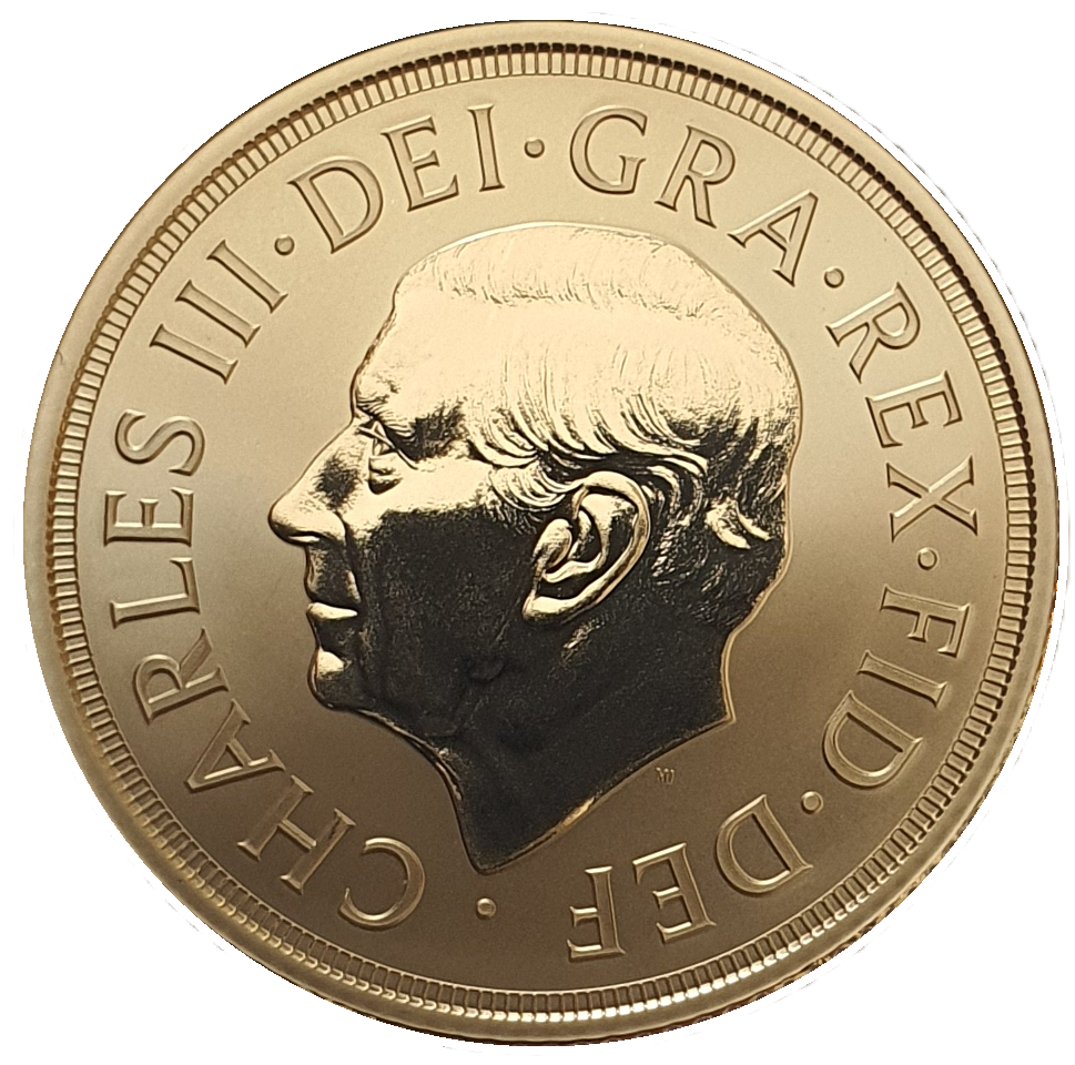 2027 King Charles III Gold' Reverse Frosted Proof Full Sovereign