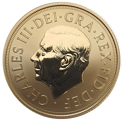 2027 King Charles III Gold' Reverse Frosted Proof Full Sovereign