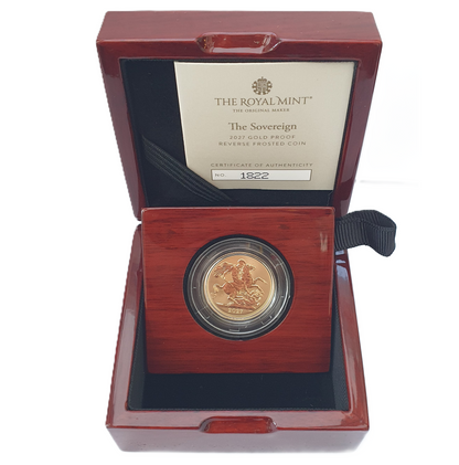 2027 King Charles III Gold' Reverse Frosted Proof Full Sovereign
