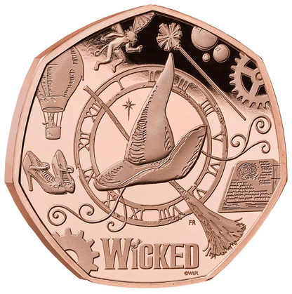 2026 Wicked Gold Proof 50p Coin - Issue Limit 75
