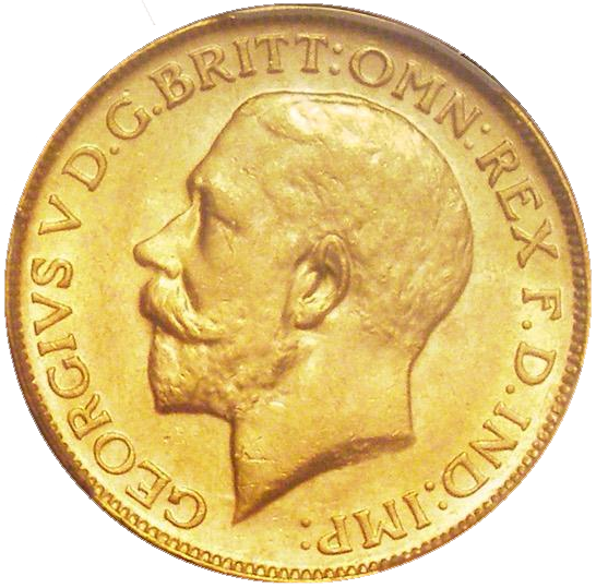 1920-M King George V Gold Sovereign (Ex Bentley Collection) Extremely Rare