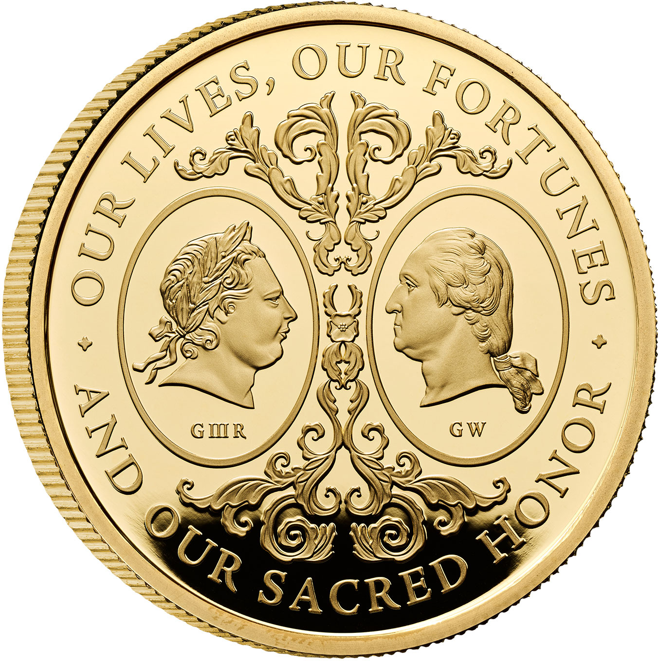 2025 King Charles III 'The Two Georges' 1oz 999.9 Gold Proof Coin