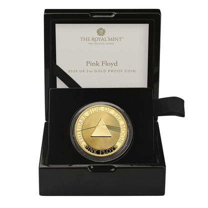 2026 Music Legends 'Pink Floyd' 2oz 999.9 Gold Proof Coin