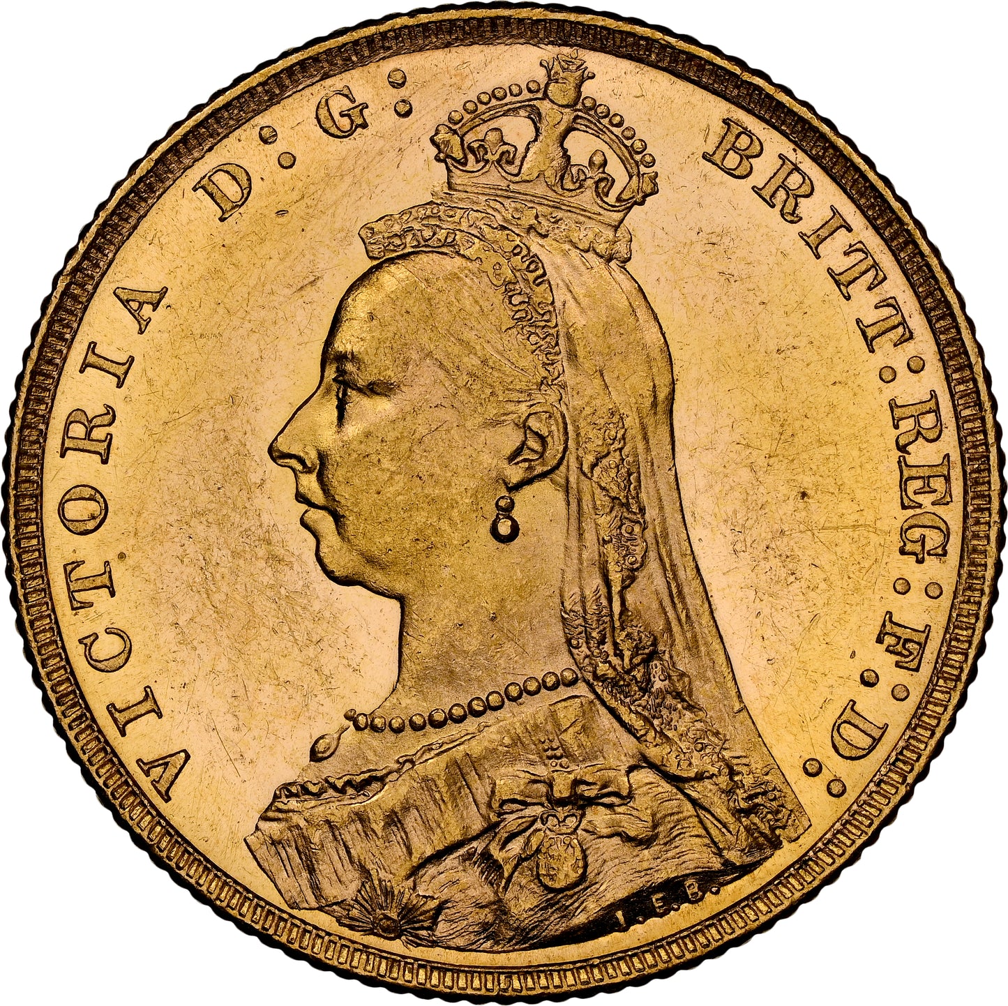 1891-M Queen Victoria Jubilee Head Gold Sovereign (Melbourne) - NGC MS-61+ UNC