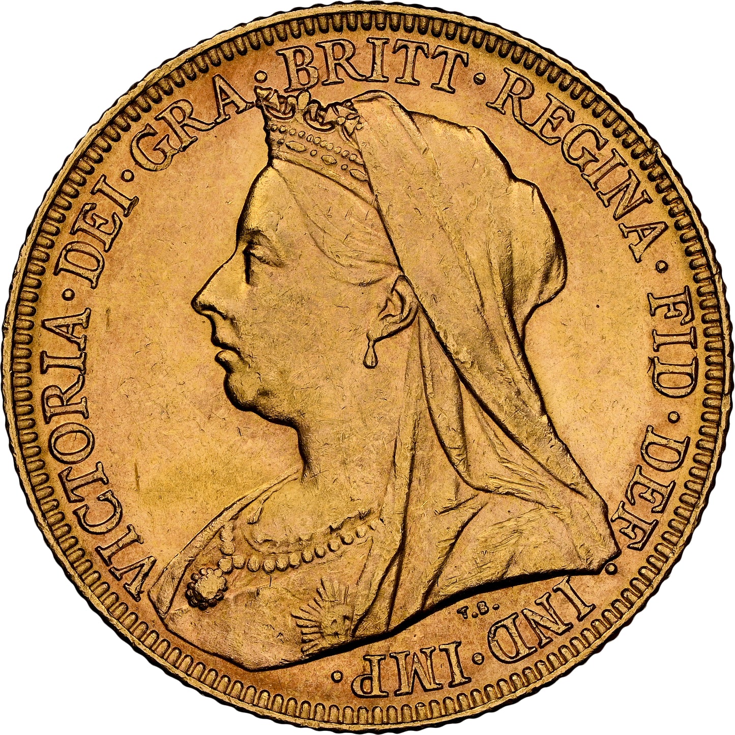 1896-M Queen Victoria Widow Head Gold Sovereign - NGC MS-62 UNC