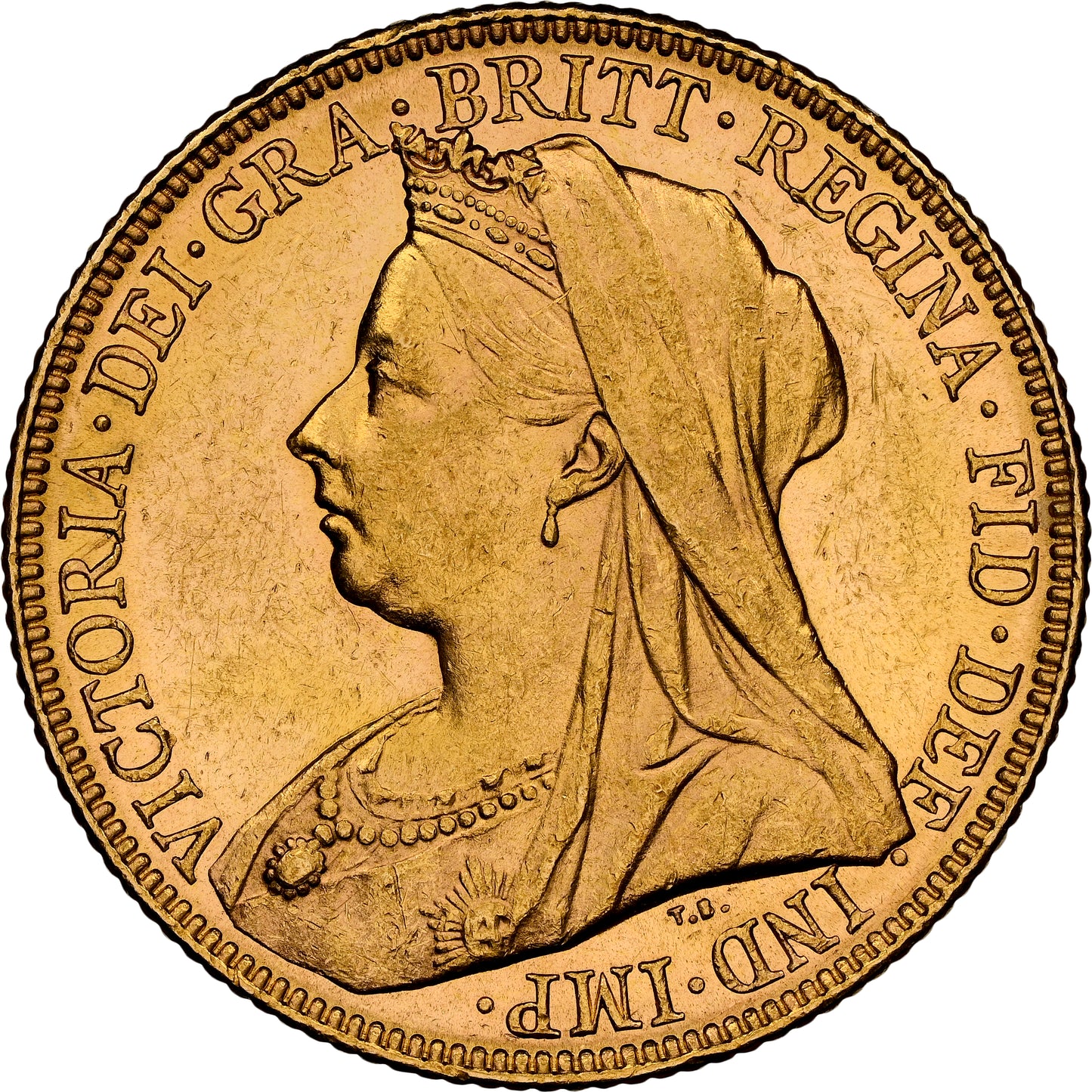 1899-M Queen Victoria Widow Head Gold Sovereign - NGC MS-61 UNC