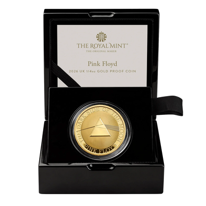 2026 Music Legends 'Pink Floyd' 1/4oz 999.9 Gold Proof Coin