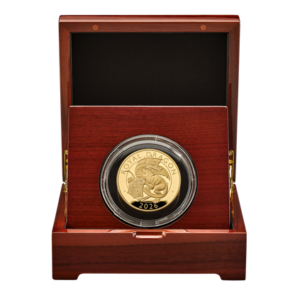 2026 King Charles III Tudor Beasts 'The Royal Dragon' 1oz 999.9 Gold Proof Coin
