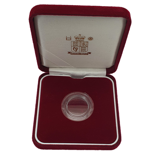 Royal Mint Luxury Velvet Case with Screw Type Capsule for Sovereign