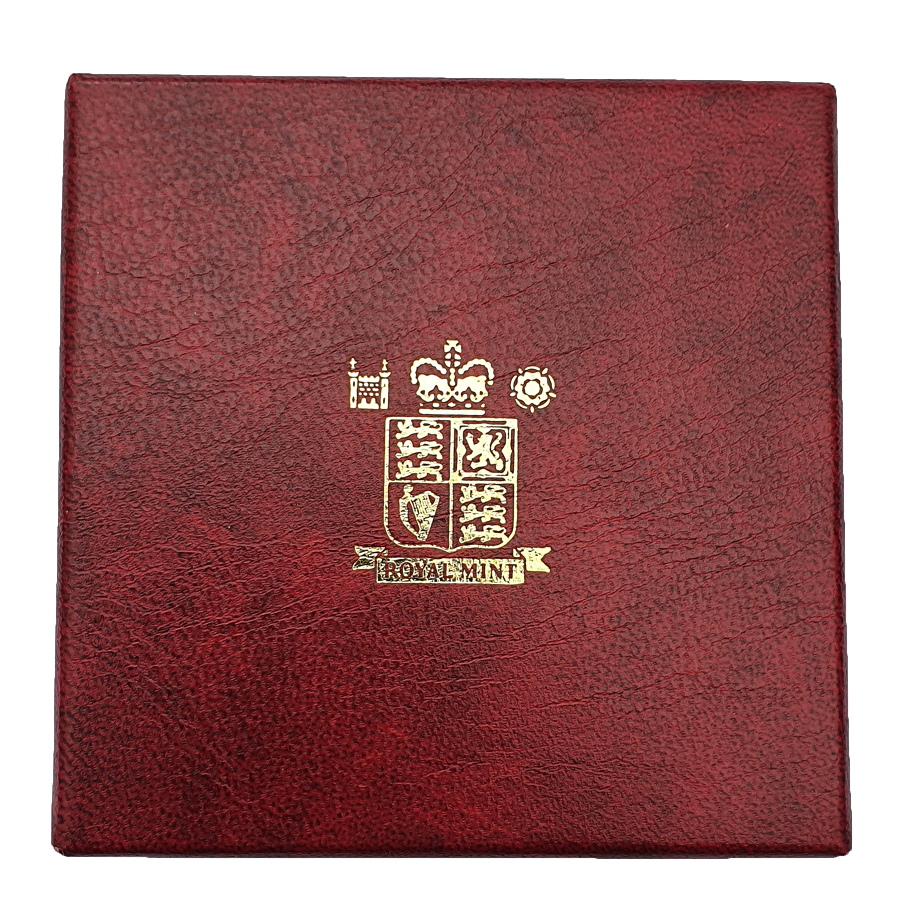 Royal Mint Luxury Velvet Case with Screw Type Capsule for Sovereign