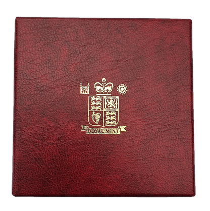 Royal Mint Luxury Velvet Case with Screw Type Capsule for Sovereign