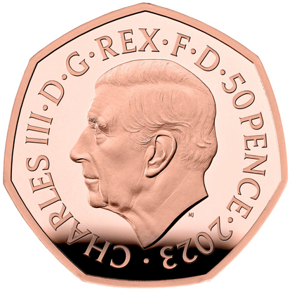 2023 Snowman Dancing' Gold Proof 50P - 100 issue Limit.