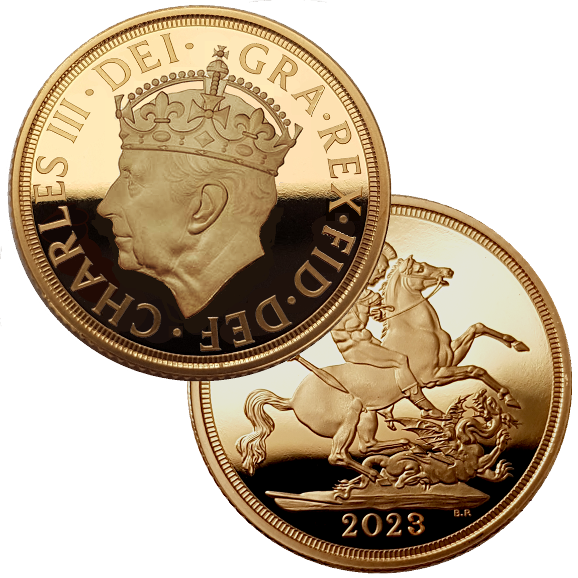 2023 & 2024 King Charles III 'Crowned and Uncrowned' Proof Full Sovereigns