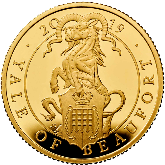 2019 Queen Elizabeth II 'Yale of Beaufort' 1/4oz 999.9 Gold Proof Coin