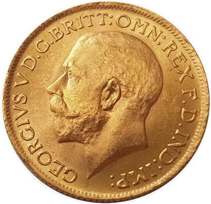 1916 King George V Gold Sovereign (London)