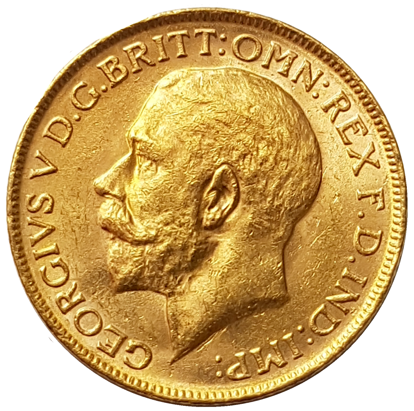 1919-M King George V Gold Sovereign (Melbourne)