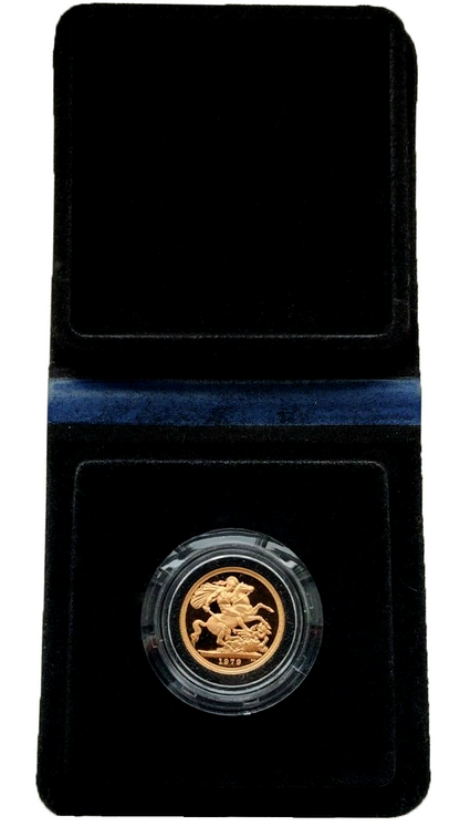 1979 Queen Elizabeth II Proof Sovereign by Arnold Machin - Presentation Case