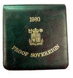 1980 Queen Elizabeth II Proof Sovereign by Arnold Machin - Presentation Case