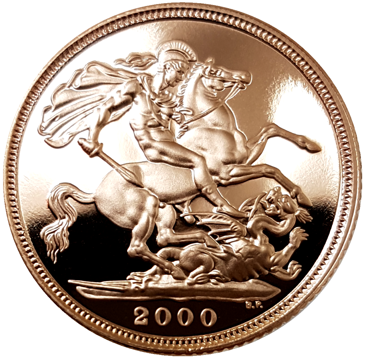 2000 Queen Elizabeth II Proof Sovereign by Ian Rank-Broadley