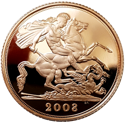 2008 Queen Elizabeth II Proof Sovereign by Ian Rank-Broadley