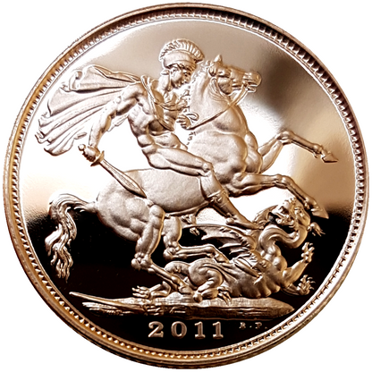 2011 Queen Elizabeth II Proof Sovereign by Ian Rank-Broadley