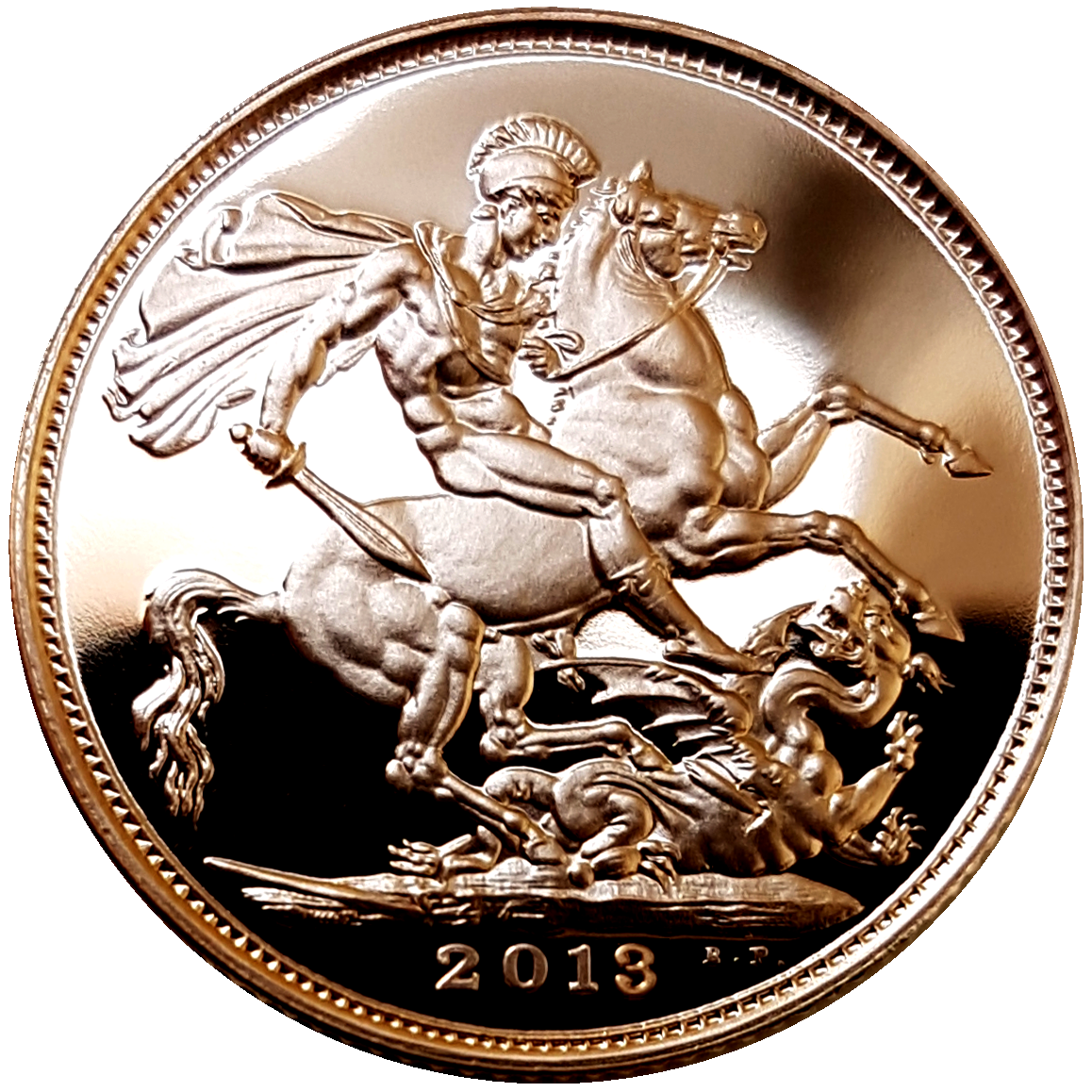 2013 Queen Elizabeth II Proof Sovereign by Ian Rank-Broadley