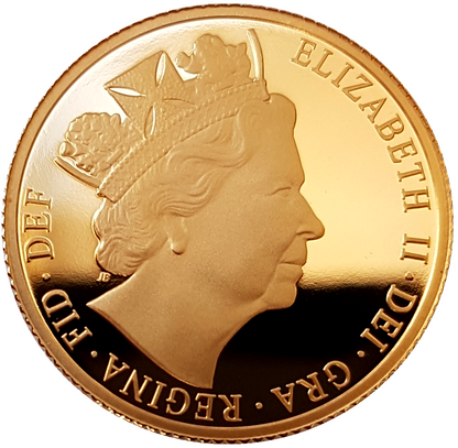 2016 Queen Elizabeth II James Butler Proof Half Sovereign COA