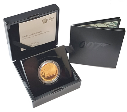 2020 Queen Elizabeth II 'SHAKEN NOT STIRRED' 999.9 1/4oz / 1oz / 2oz Gold Proof Coins