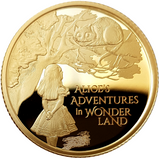 2021 Alice's Adventures in Wonderland 1.oz 999.9 Gold Proof Coin