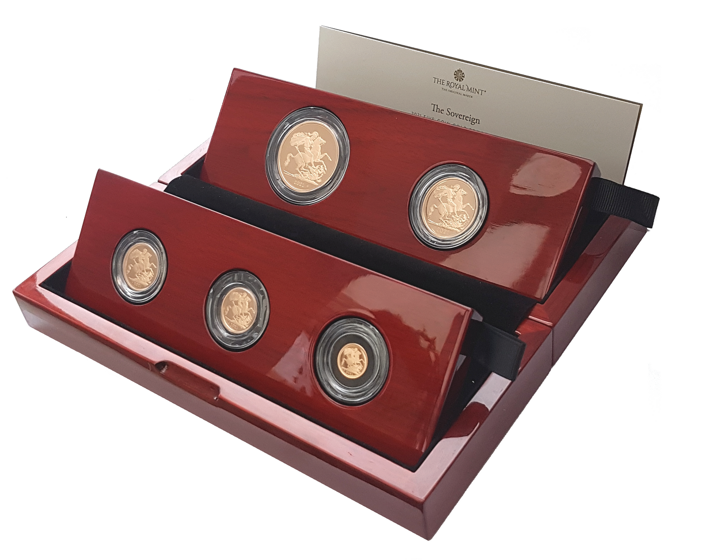 2021 Queen Elizabeth II 5 Coin '95th Birthday' Gold Proof Sovereign Set