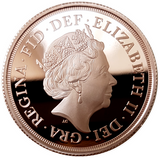 2022 5 Coin 'Platinum Jubilee' Piedfort (Pattern) Gold Proof Sovereign Set