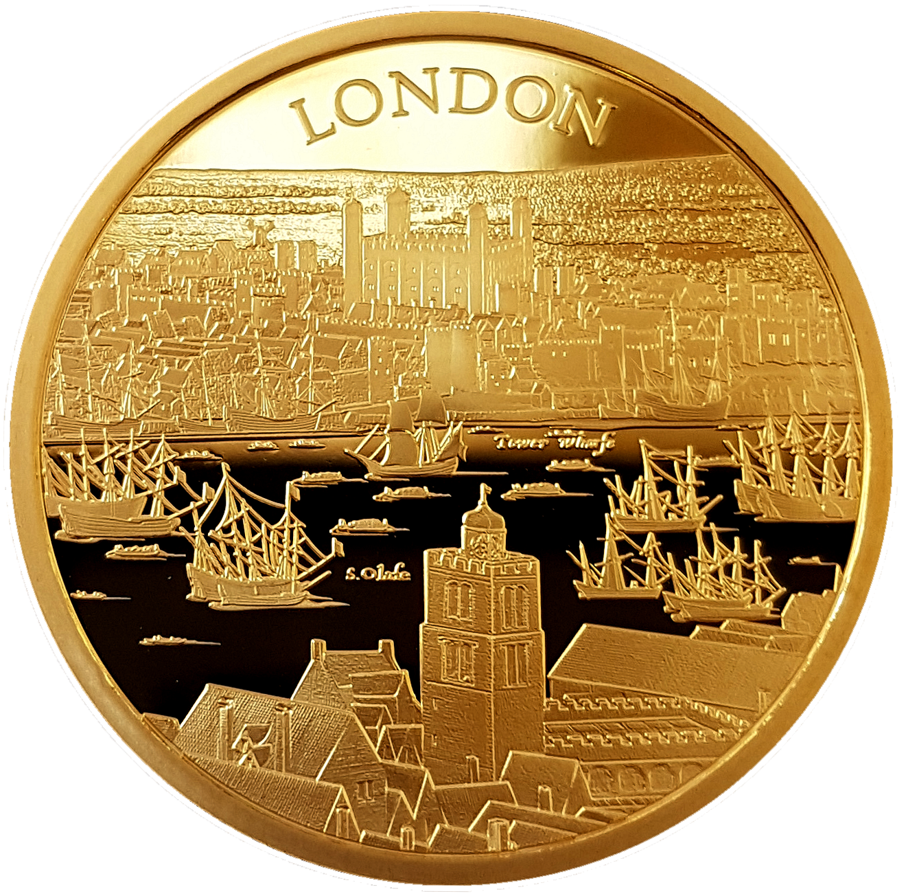 2022 Queen Elizabeth II 'City Views London' 999.9 1oz Gold Proof Coin