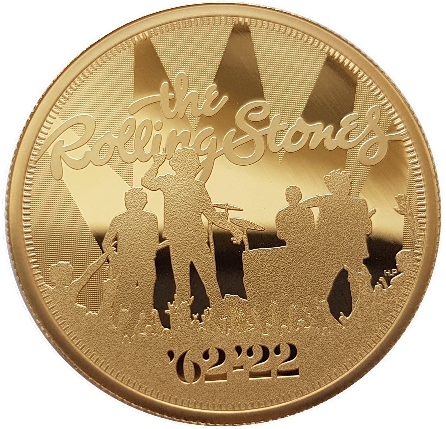 2022 Music Legends 'Rolling Stones' 2 oz 999.9 Gold Proof Coin