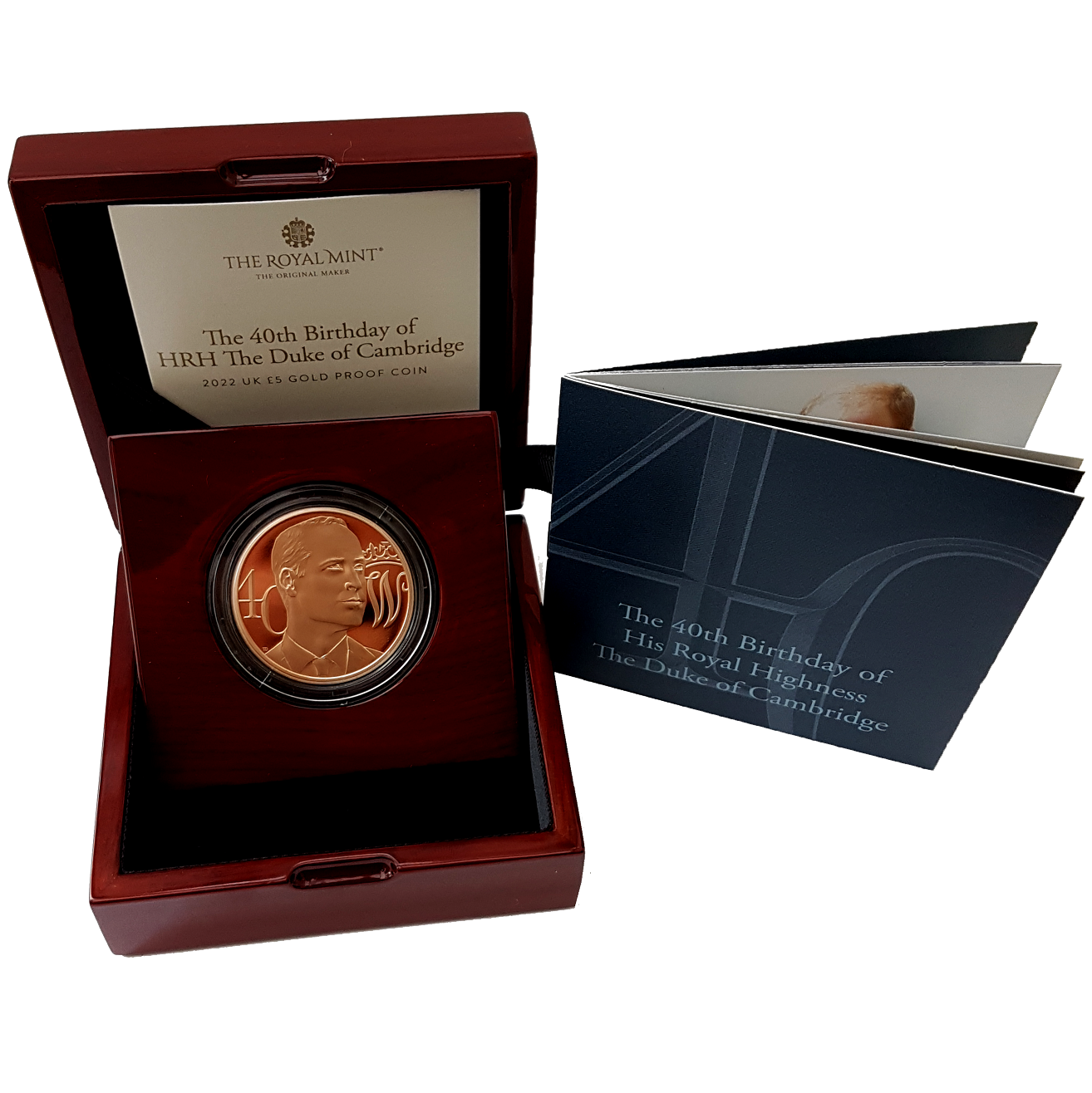 Queen Elizabeth II 40th Birthday HRH Duke of Cambridge £5 Gold Proof