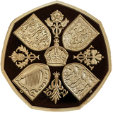 2022 King Charles III 'Queen Elizabeth II' Memorial PIEDFORT 50p Gold Proof