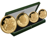 2005 Queen Elizabeth II Proof 4 Coin Gold Sovereign Set + COA