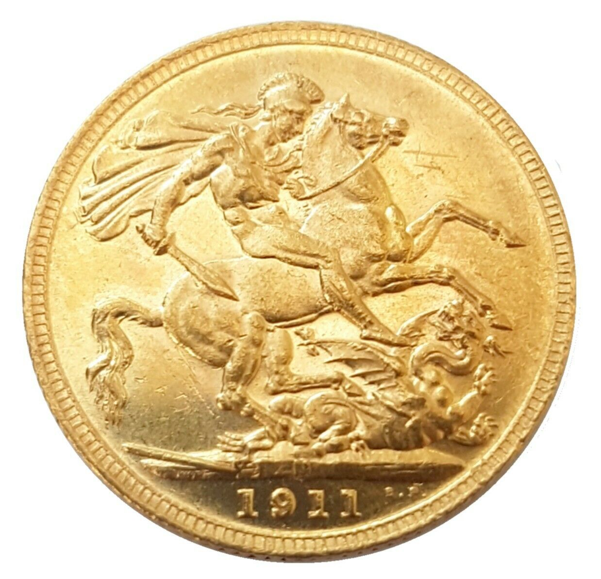 1911-M King George V Gold Sovereign (Melbourne)