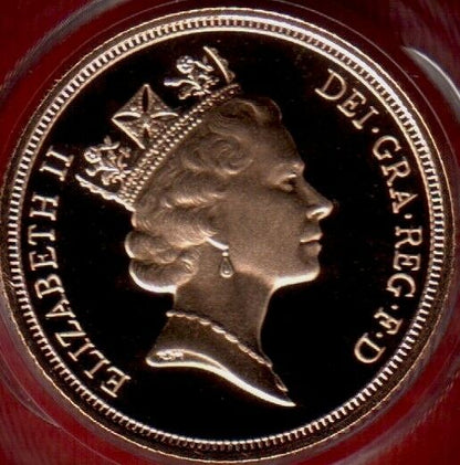 1993 Queen Elizabeth II Proof Gold Half Sovereign + Capsulated / Case