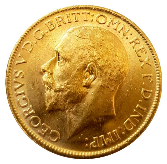 1912-M King George V Gold Sovereign (Melbourne)