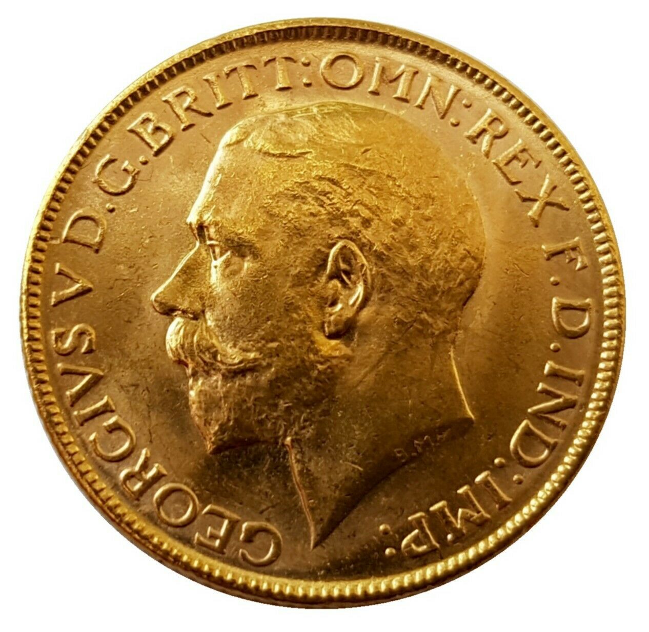 1913-M King George V Gold Sovereign (Melbourne)