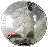 2021 Queen Elizabeth II 'James Bond' Special Edition 999 fine 10 oz silver Proof Coin