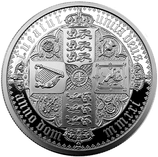 2021 The Great Engravers 'William Wyon' Gothic Crown 5oz Silver Proof Coin