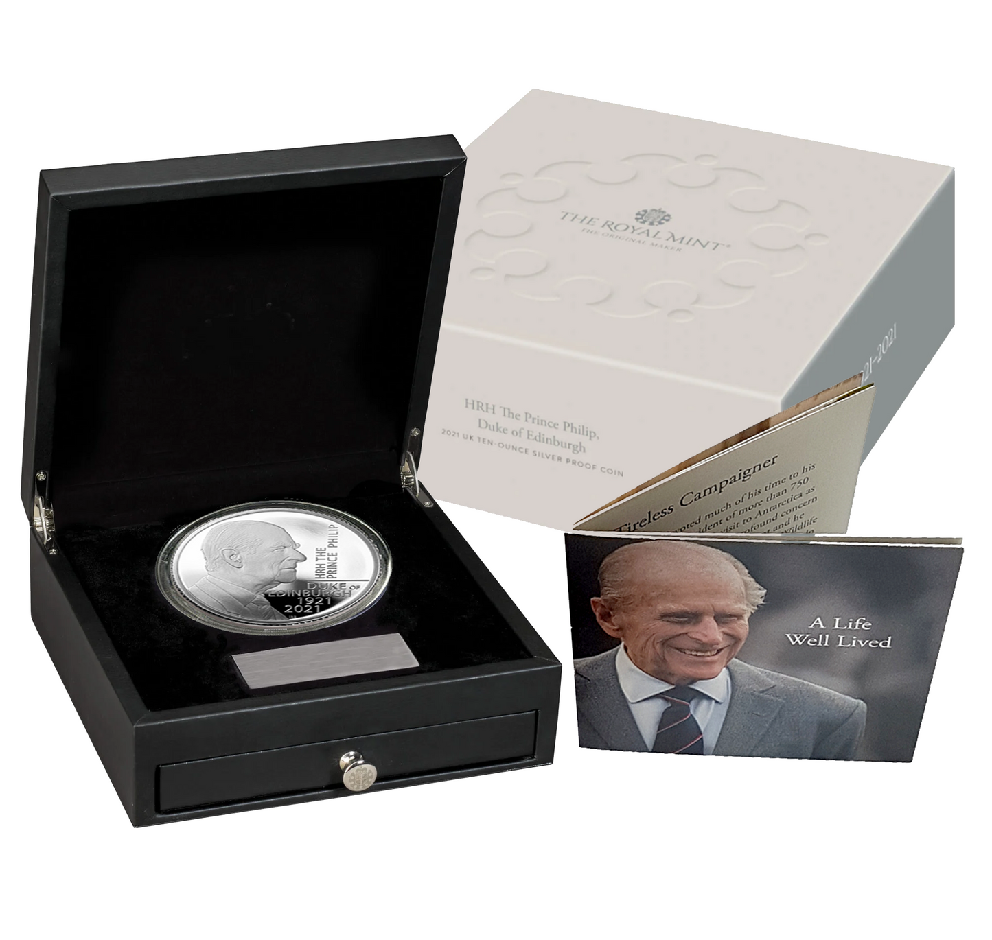 2021 HRH The Prince Philip, Duke of Edinburgh (10.oz) Ten Ounce 999 Silver Proof Coin