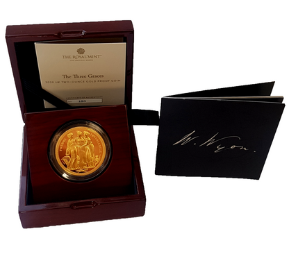 2020 The Great Engravers 'William Wyon' Three Graces 2oz Gold Proof Coin