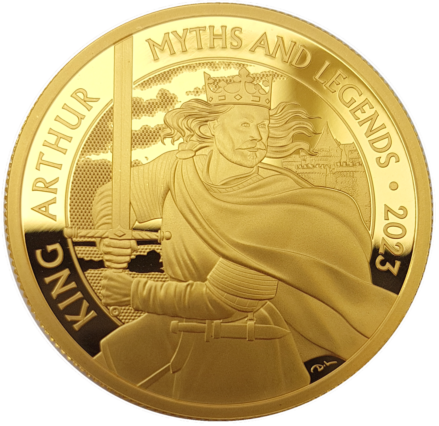 2023 King Charles III 'Myths and Legends King Arthur' 1oz 999.9 Gold Proof Coin